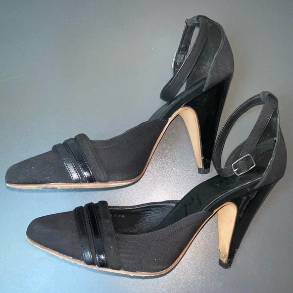 [DIESEL BLACK] Black Ankle-strap Heels - Picture 4 of 8